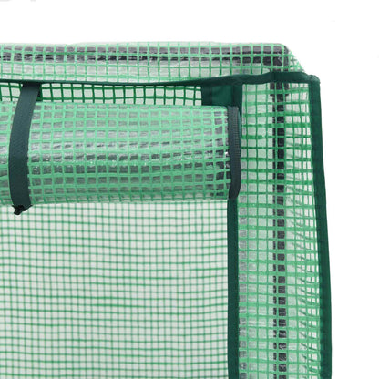 Gartenplanter mit Gewächshausabdeckung und Rädern 3 Stk. PP