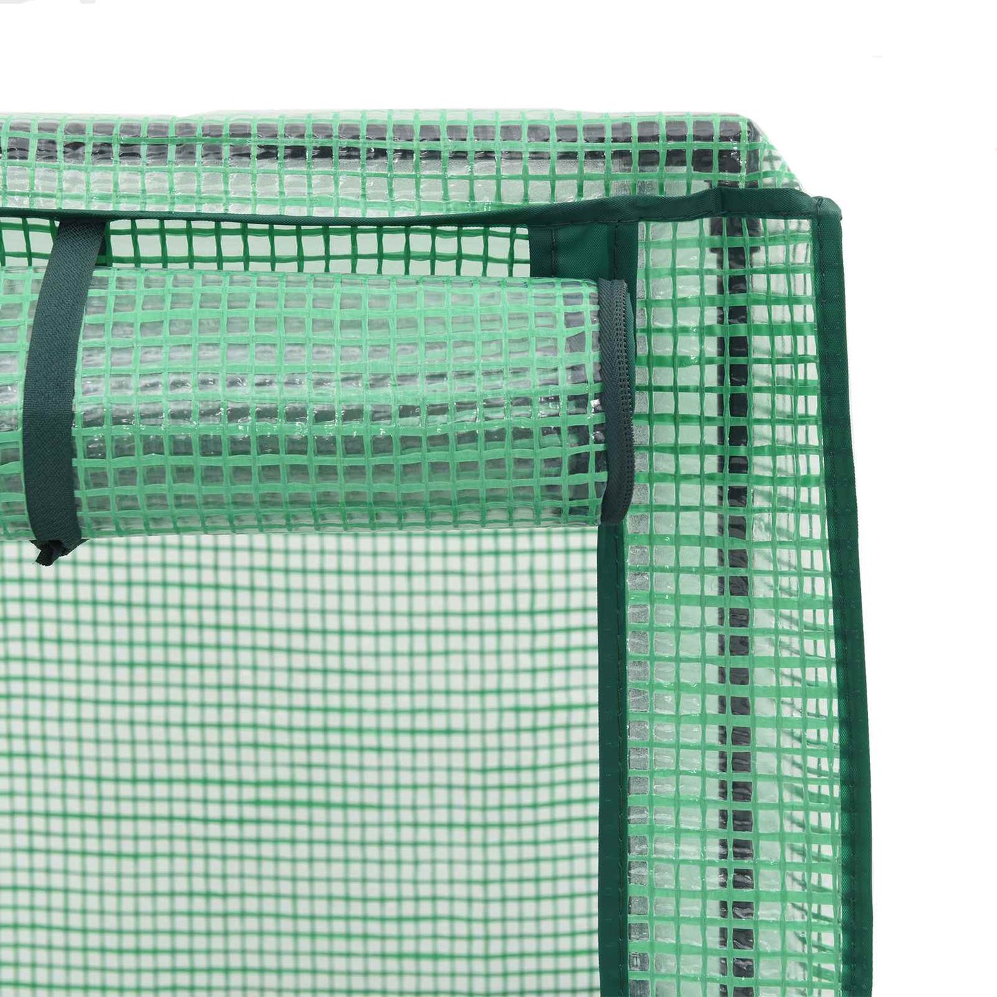 Gartenplanter mit Gewächshausabdeckung und Rädern 3 Stk. Braun