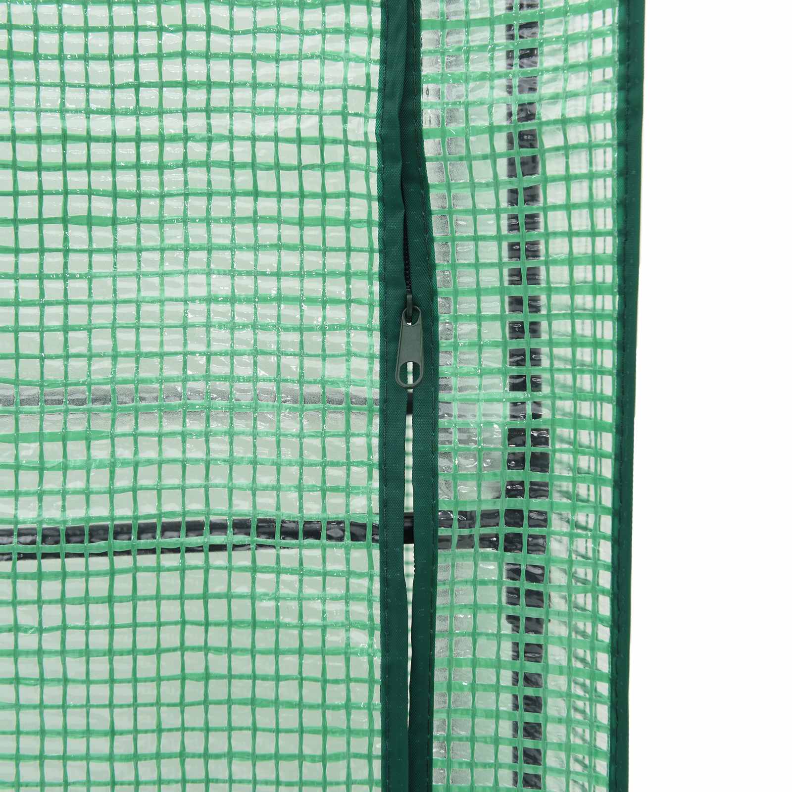 Gartenplanter mit Gewächshausabdeckung und Rädern 3 Stk. PP