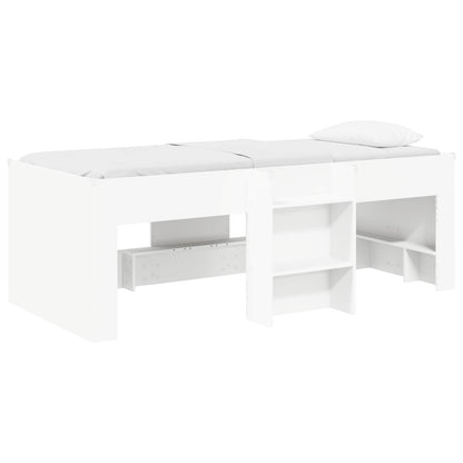 Hochbett für Kinder Weiß 80 x 200 cm Holzwerkstoff