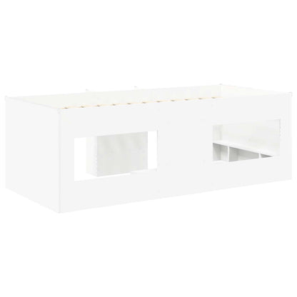 Hochbett für Kinder Weiß 80 x 200 cm Holzwerkstoff