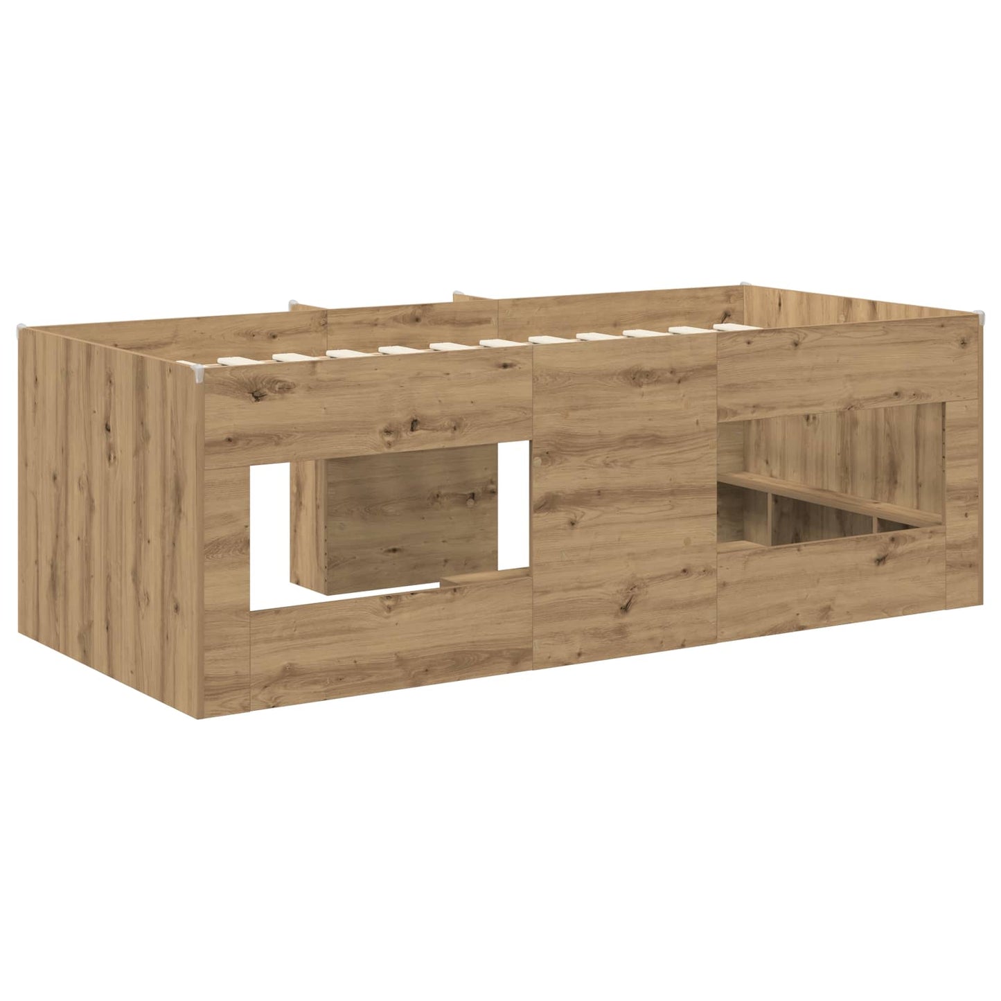 Hochbett für Kinder Artisan-Eiche 80 x 200 cm Holzwerkstoff