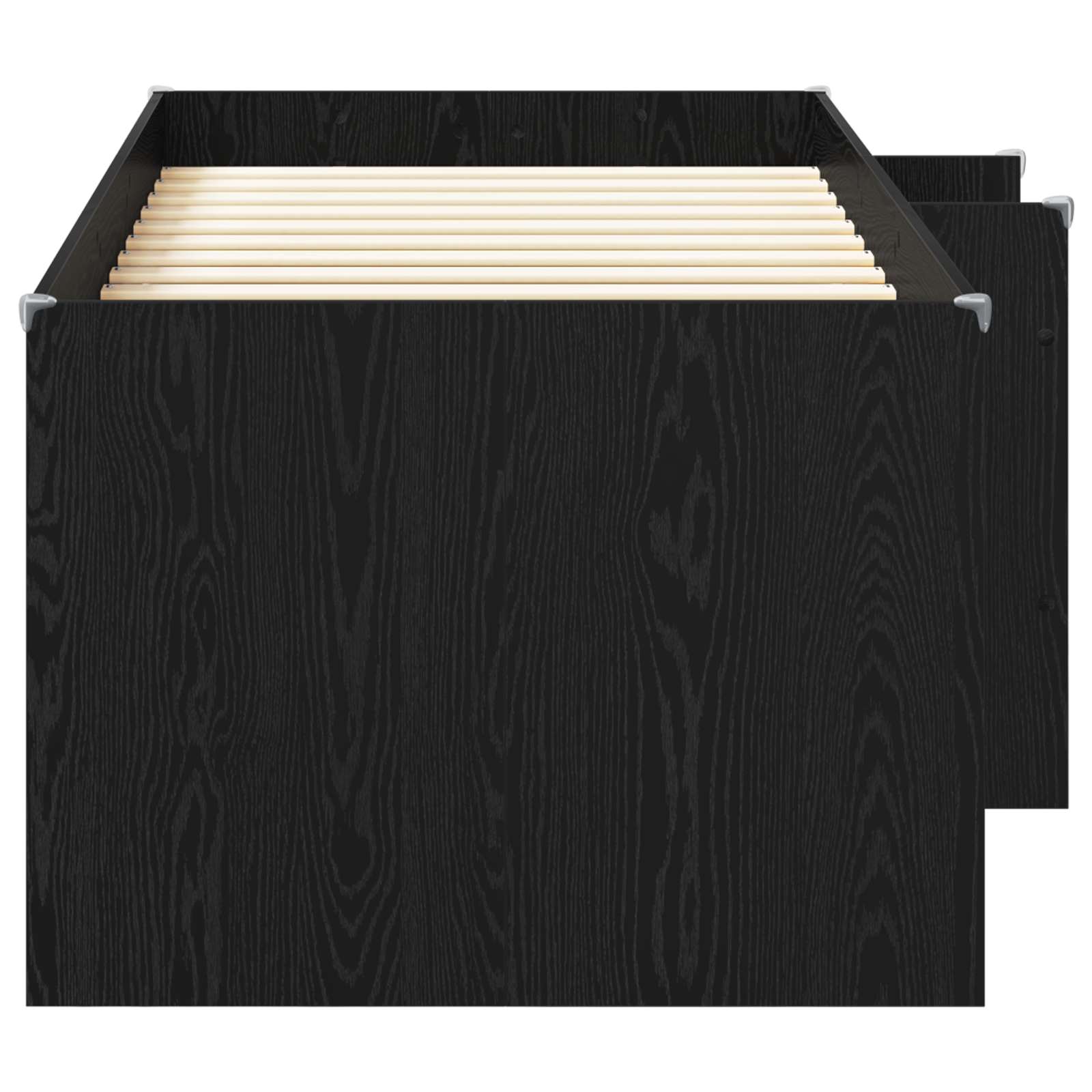 Hochbett für Kinder Schwarze Eiche 90 x 200 cm Holzwerkstoff