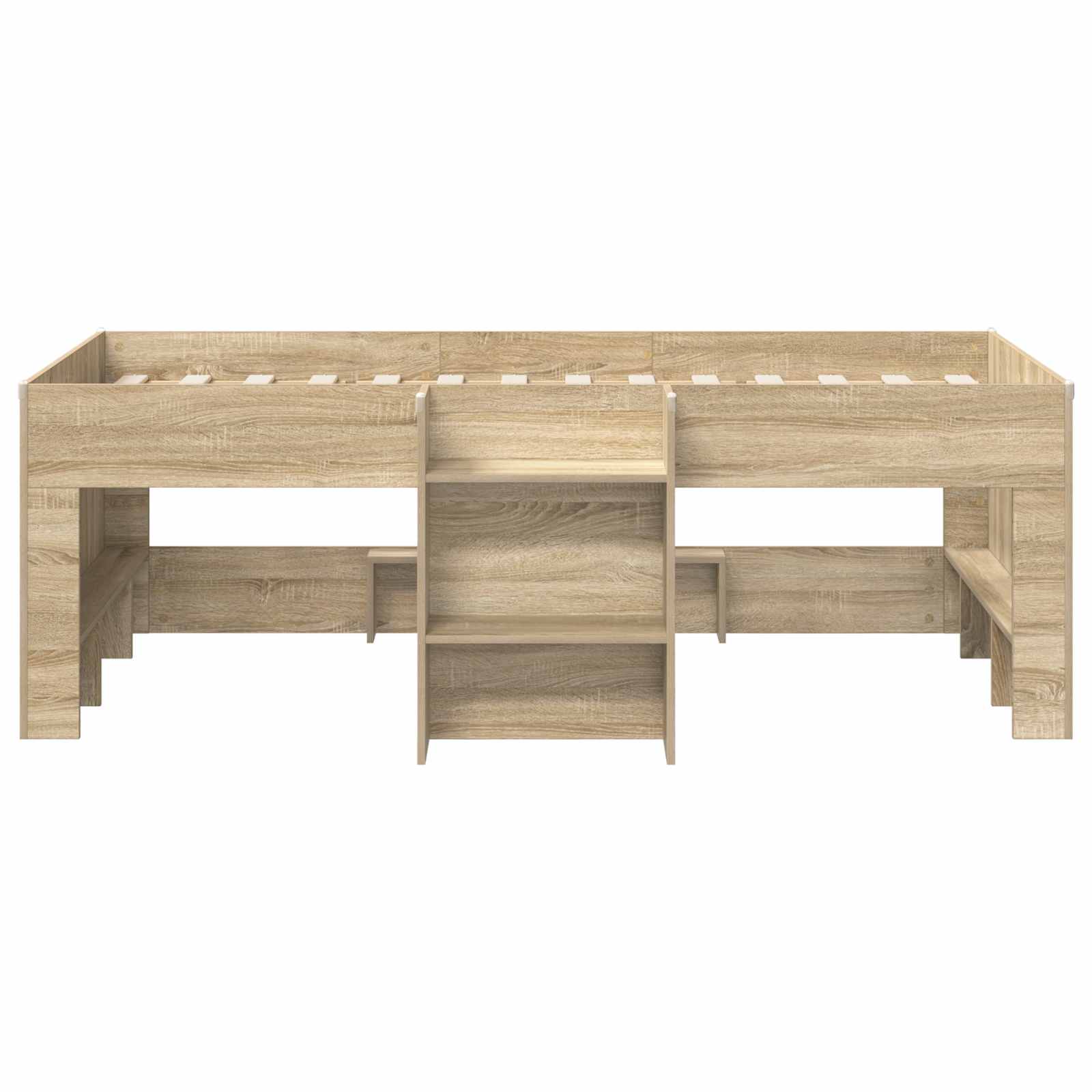 Hochbett für Kinder Sonoma-Eiche 90 x 200 cm Holzwerkstoff
