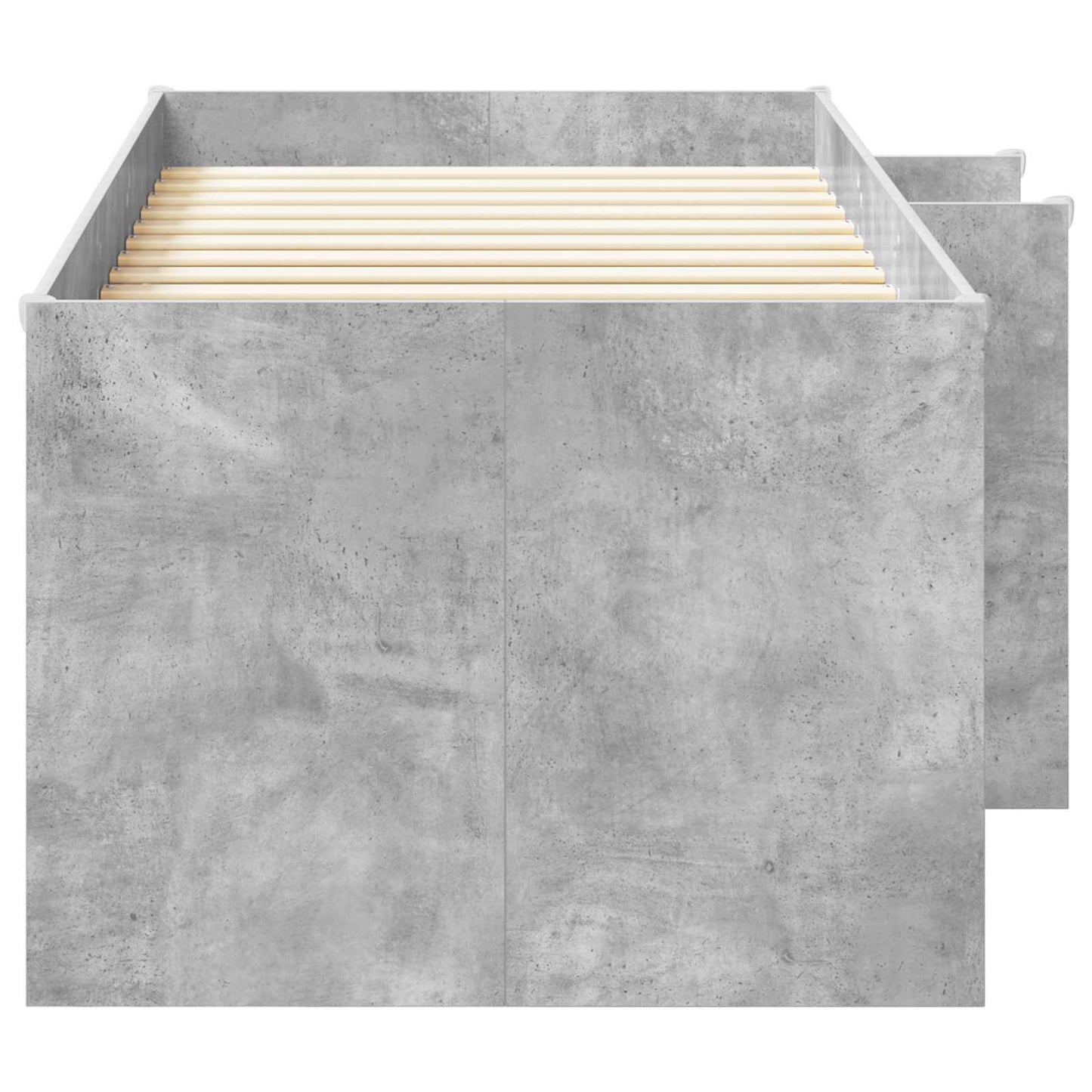 Hochbett für Kinder Betongrau 90 x 200 cm Holzwerkstoff