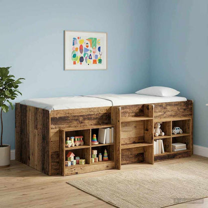 Hochbett für Kinder Altholz 90 x 200 cm Holzwerkstoff