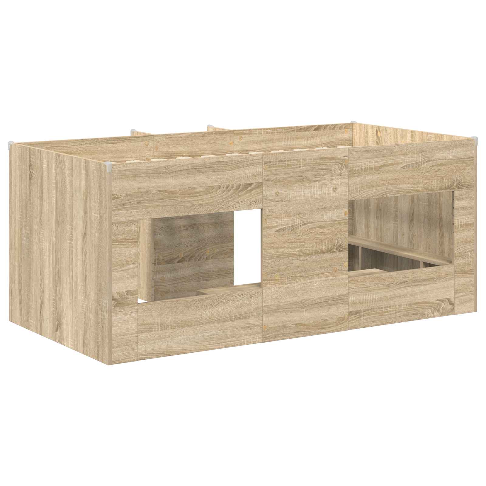 Hochbett für Kinder Sonoma-Eiche 80 x 160 cm Holzwerkstoff