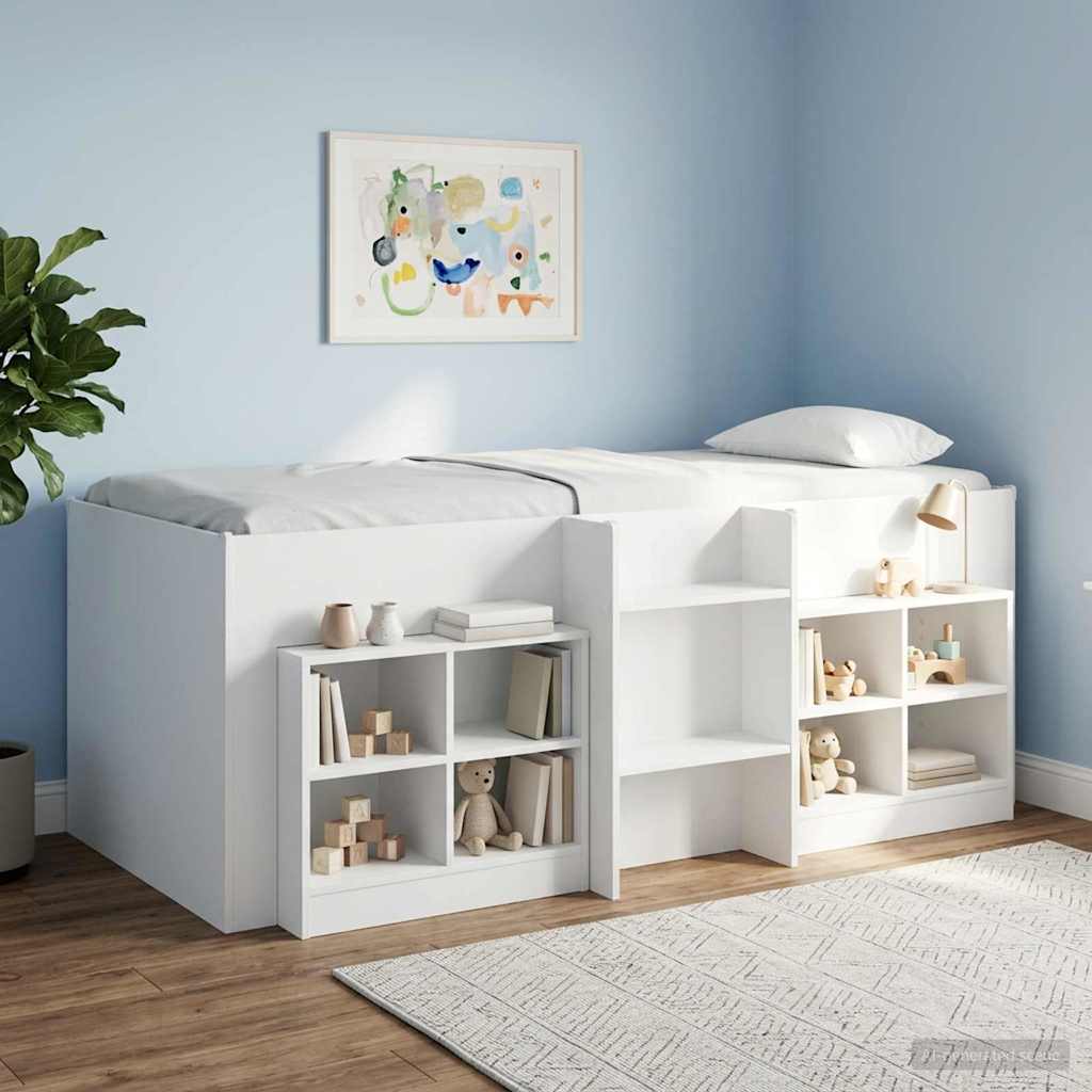 Hochbett für Kinder Weiß 90 x 190 cm Holzwerkstoff