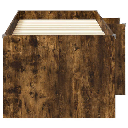Hochbett für Kinder Raucheiche 90 x 190 cm Holzwerkstoff