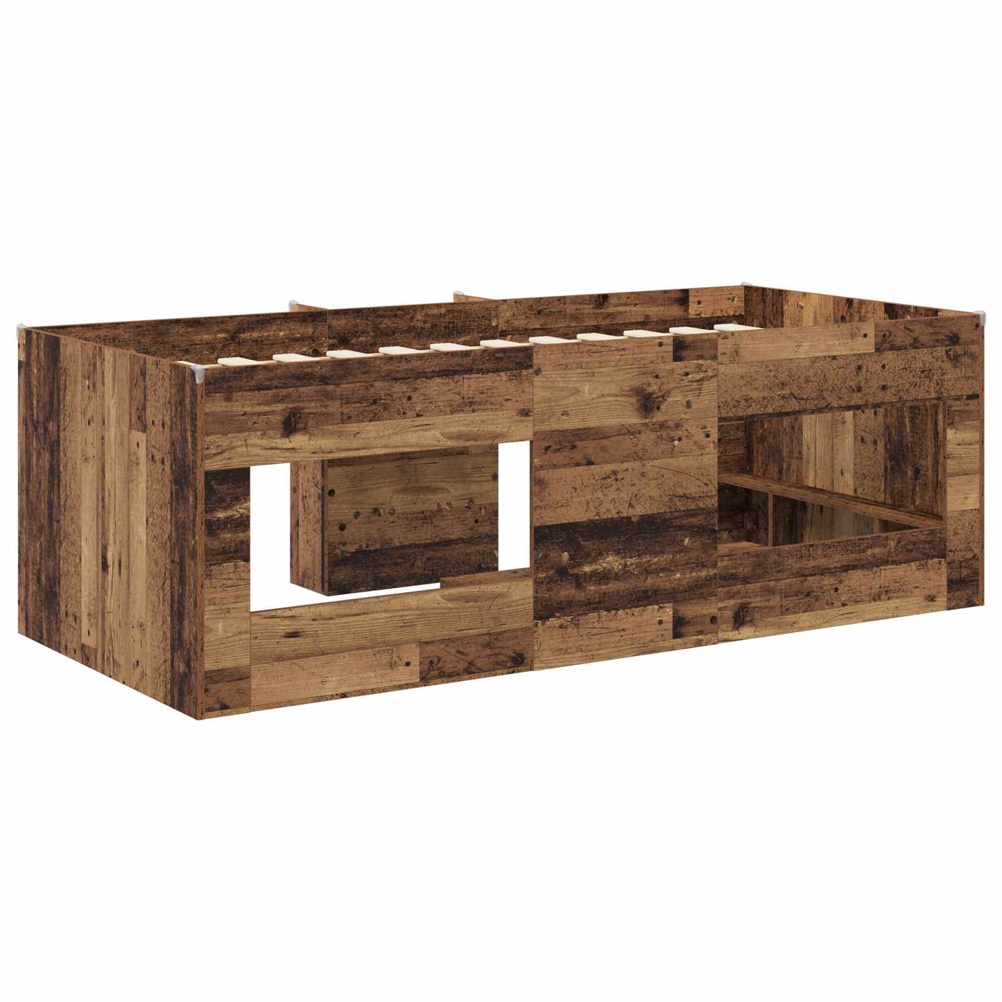 Hochbett für Kinder Altholz 90 x 190 cm Holzwerkstoff
