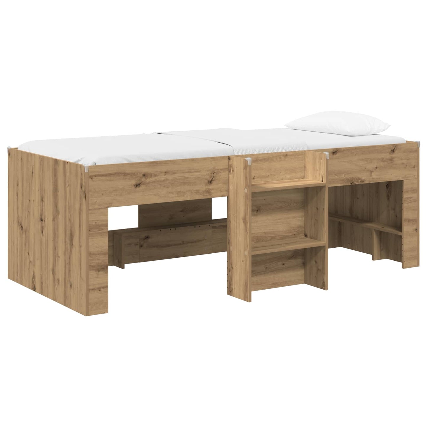 Hochbett für Kinder Artisan-Eiche 75 x 190 cm Holzwerkstoff