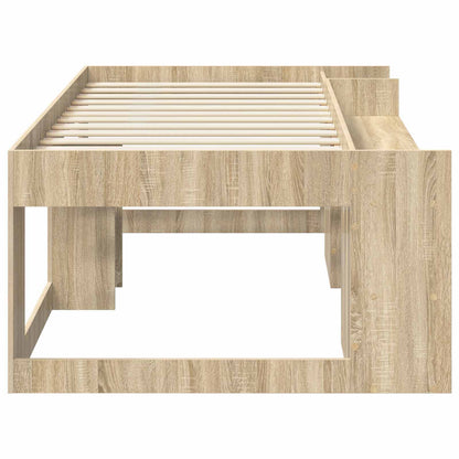Kinderbettgestell mit Stauraum Sonoma-Eiche 90 x 200 cm