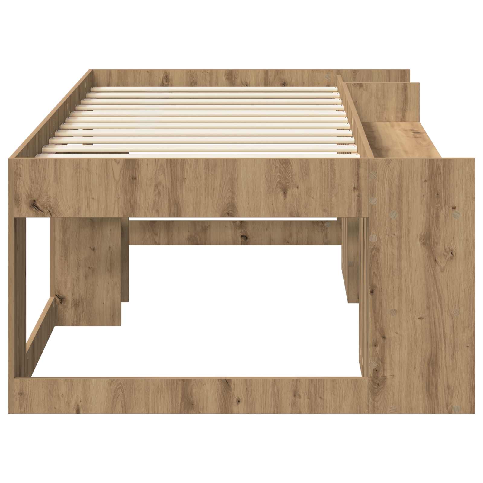 Kinderbettgestell mit Stauraum Artisan-Eiche 90 x 200 cm