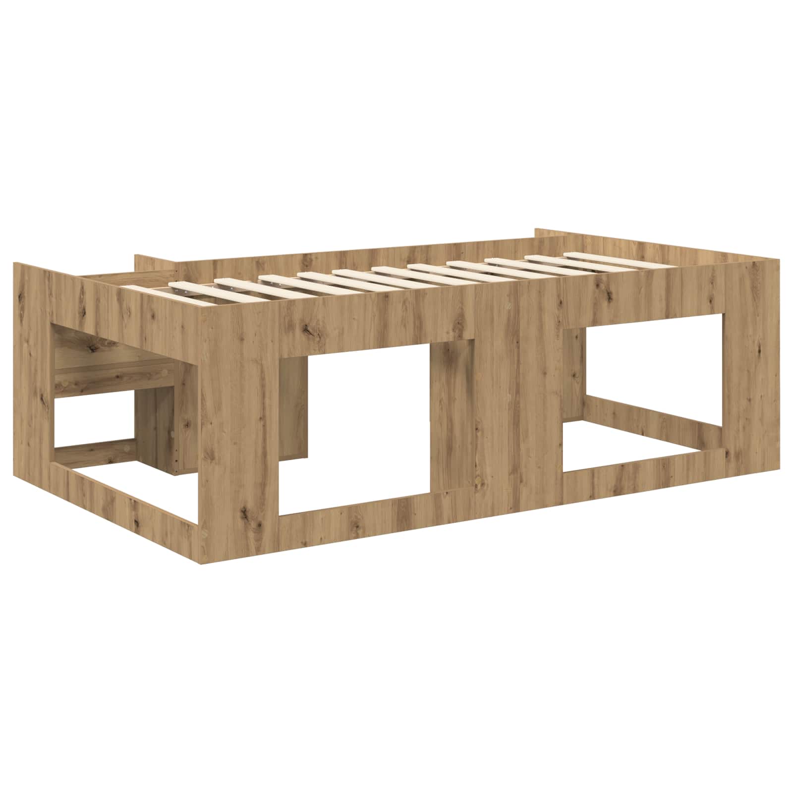 Kinderbettgestell mit Stauraum Artisan-Eiche 90 x 190 cm