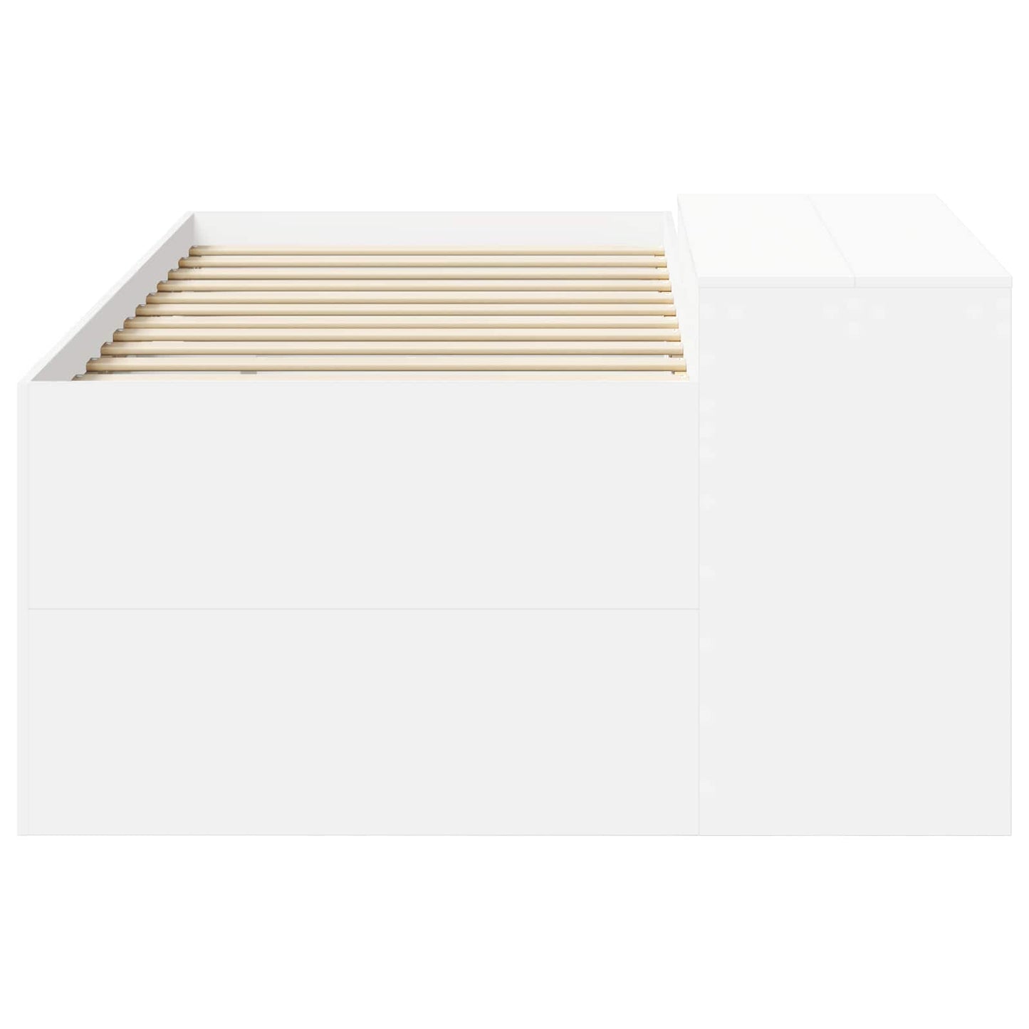 Hochbett mit Schreibtisch für Kinder Weiß 80 x 200 cm