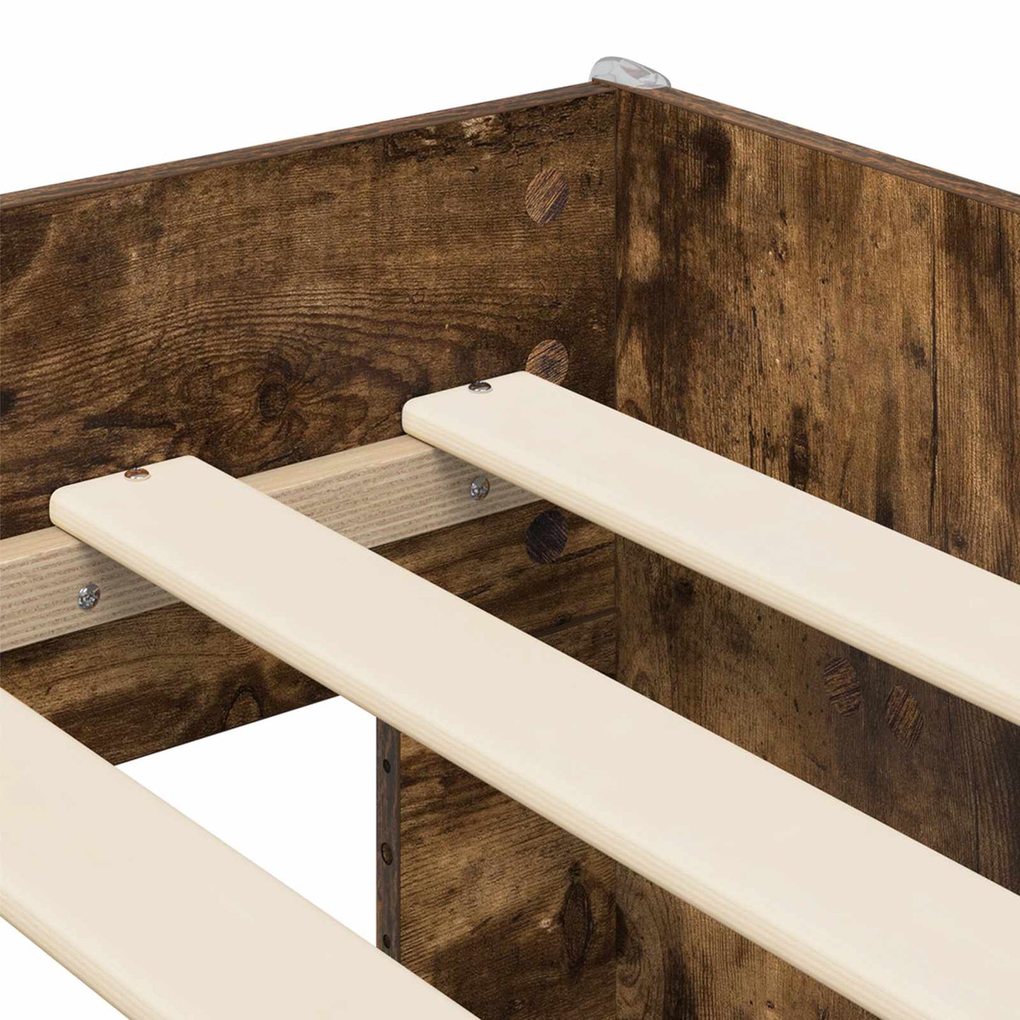 Hochbett mit Schreibtisch für Kinder Altholz 90 x 200 cm