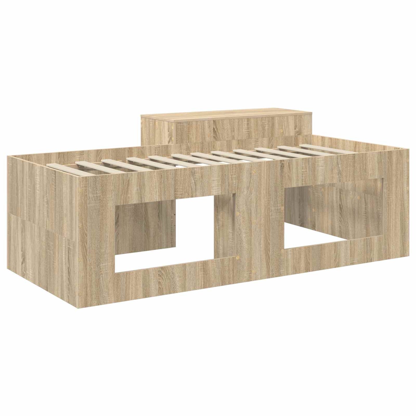 Hochbett mit Schreibtisch für Kinder Sonoma-Eiche 98,5 x 200 cm