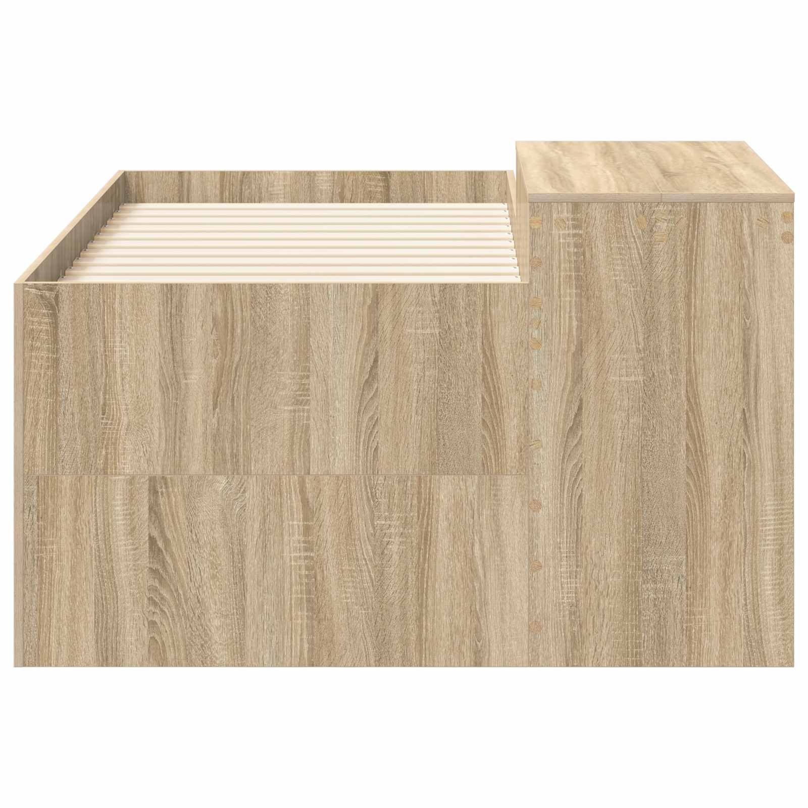 Hochbett mit Schreibtisch für Kinder Sonoma-Eiche 80 x 160 cm
