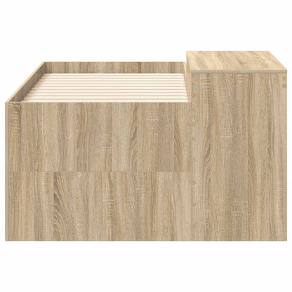 Hochbett mit Schreibtisch für Kinder Sonoma-Eiche 80 x 160 cm