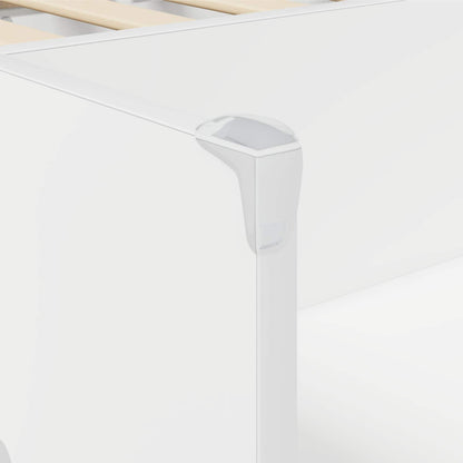 Hochbett mit Schreibtisch für Kinder Weiß Holzwerkstoff