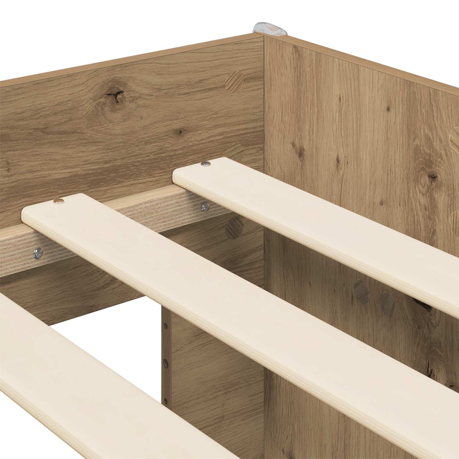 Hochbett mit Schreibtisch für Kinder Artisan-Eiche
