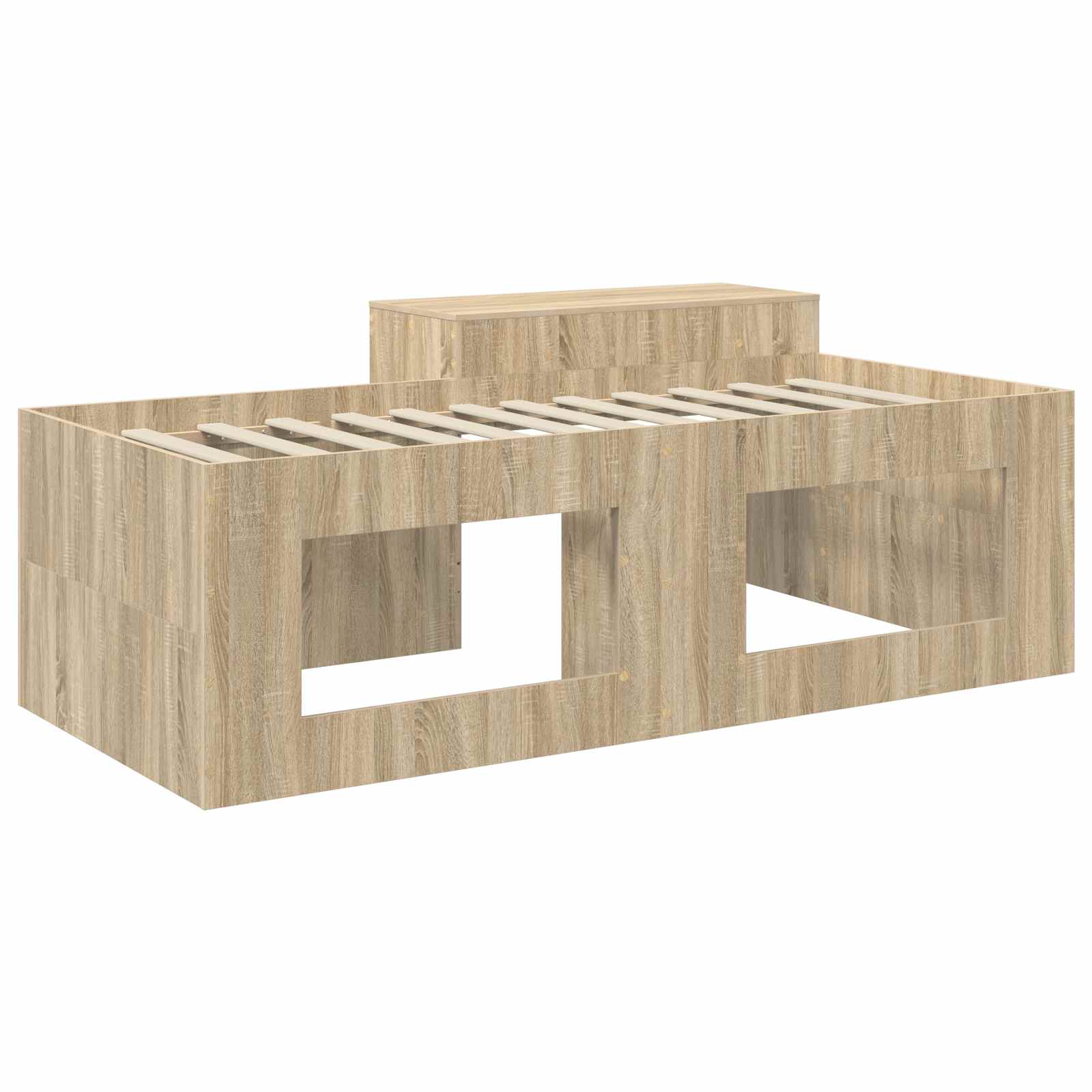 Hochbett mit Schreibtisch für Kinder Sonoma-Eiche 75 x 190 cm