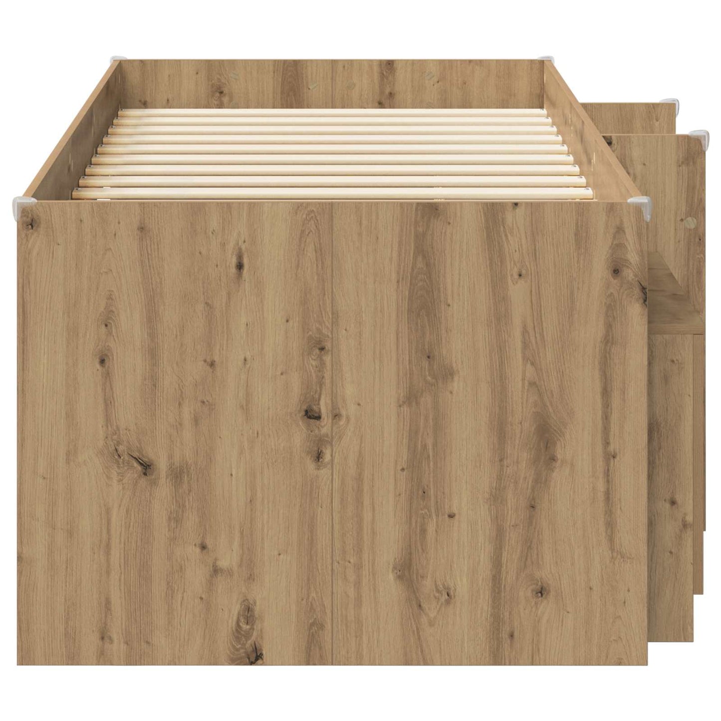 Loft Bettgestell mit Schrank 3 Stk. Artisan-Eiche Holzwerkstoff