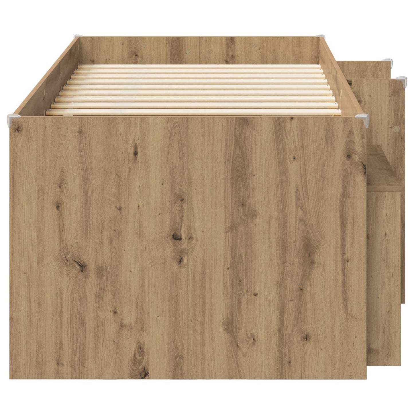 Loft Bettgestell mit Schrank 3 stk. Artisan-Eiche Holzwerkstoff