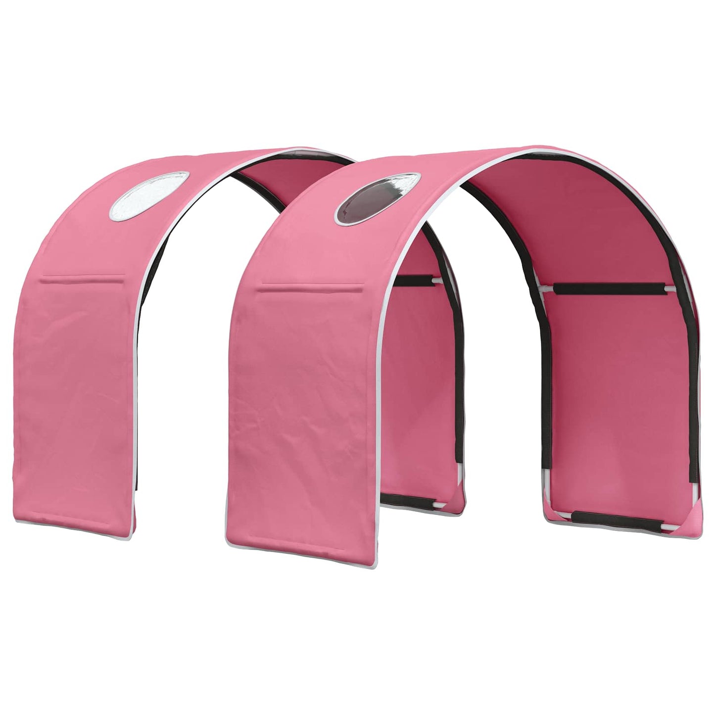 Bett mit Tunnel 3 stk. Sonoma Eiche und Pink Holzwerkstoff