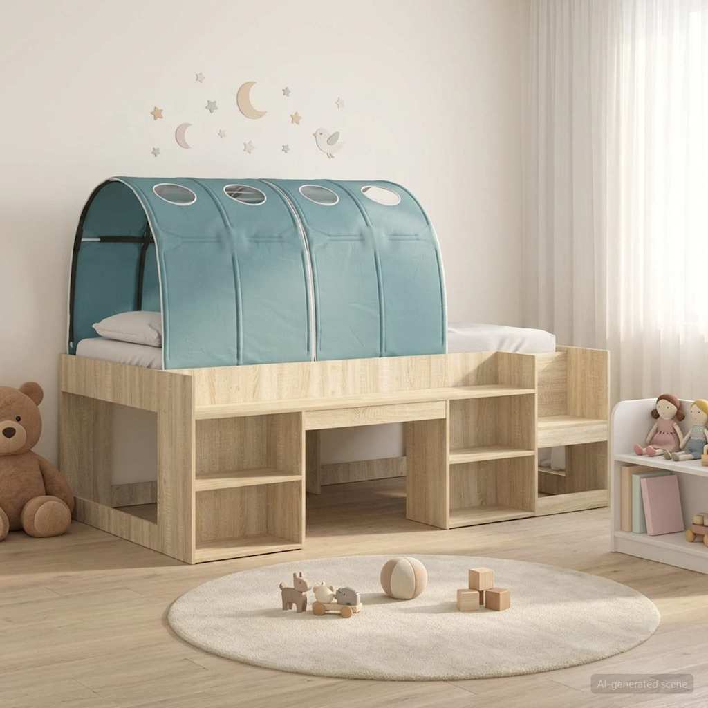 Hochbett für Kinder mit Stauraum 3 Stk. Holzwerkstoff