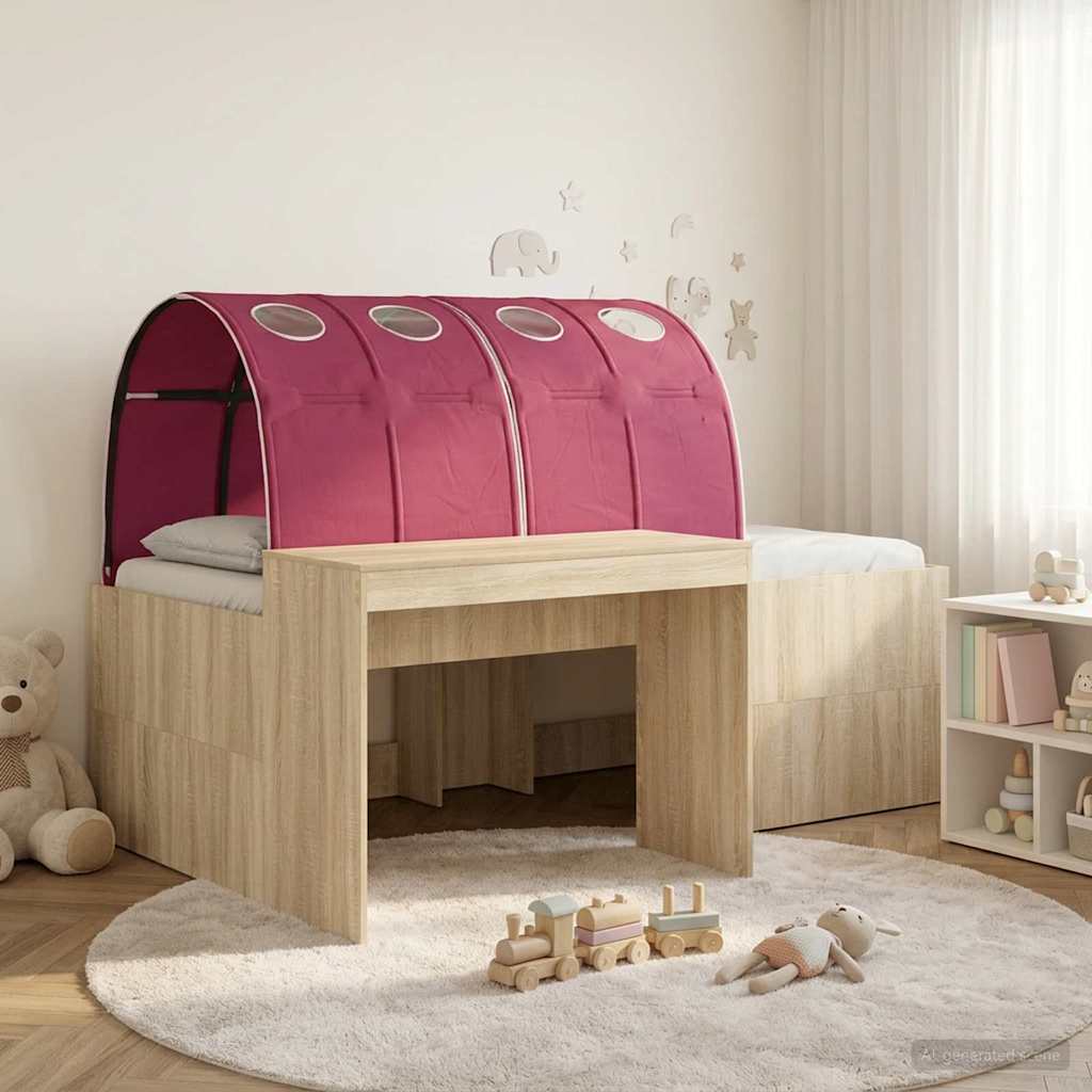 Hochbett mit Schreibtisch für Kinder 3 Stk. Holzwerkstoff