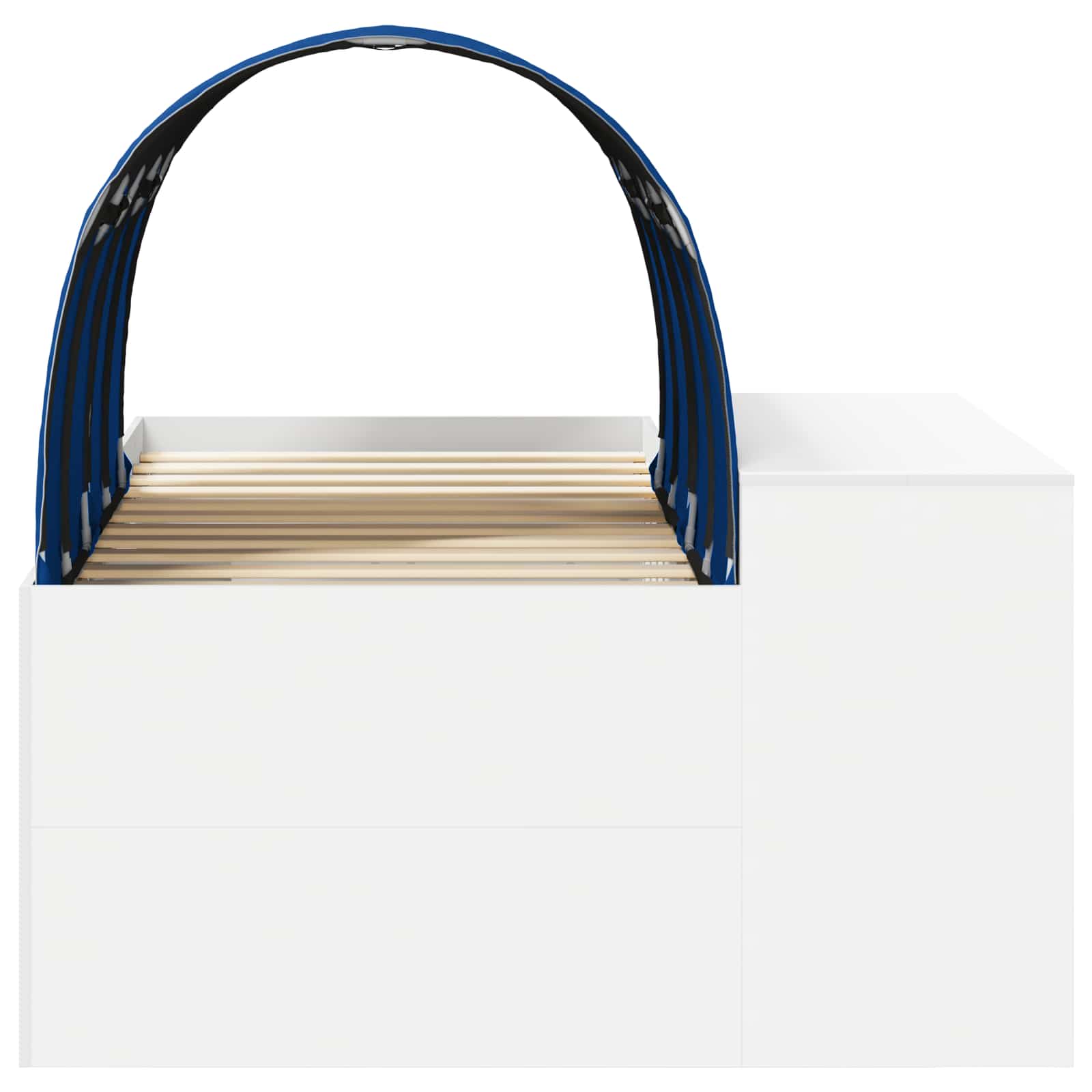 Bett mit Tunnel 3 stk. Artisian Eiche und Blau Holzwerkstoff
