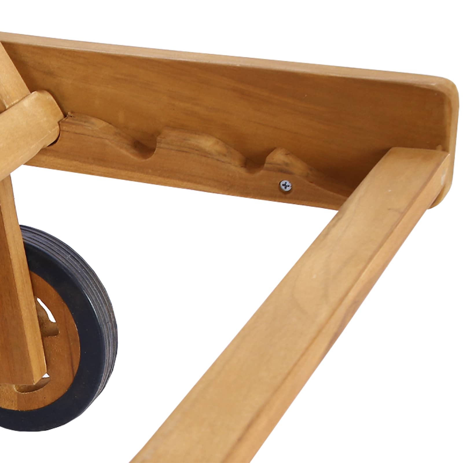 Sonnenliege Massivholz Teak Braun
