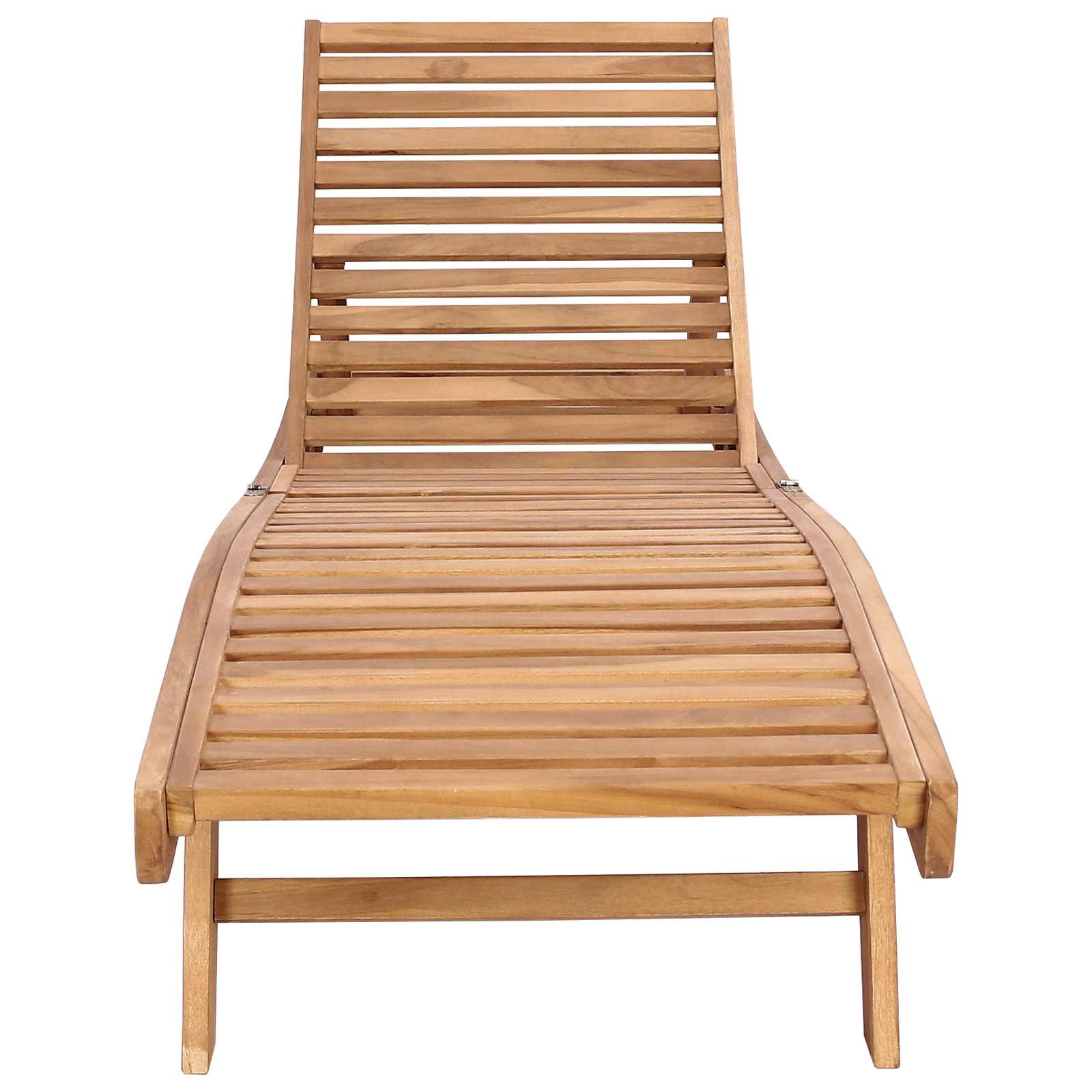 Sonnenliege Massivholz Teak Braun