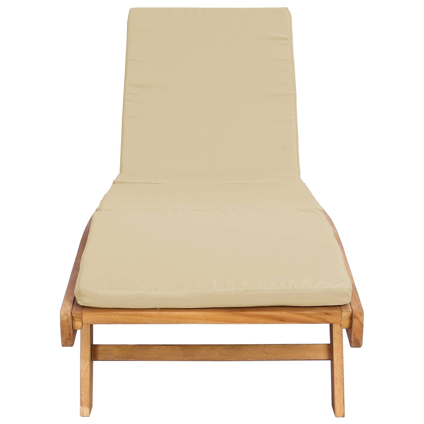 Sonnenliege Polyester Braun und Beige