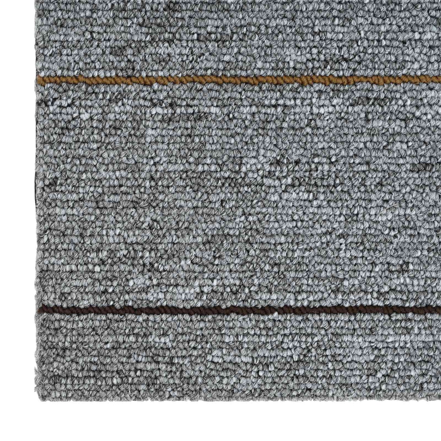 Teppichfliese Hellgrau mit Streifen 50 x 50 cm 4 stk.