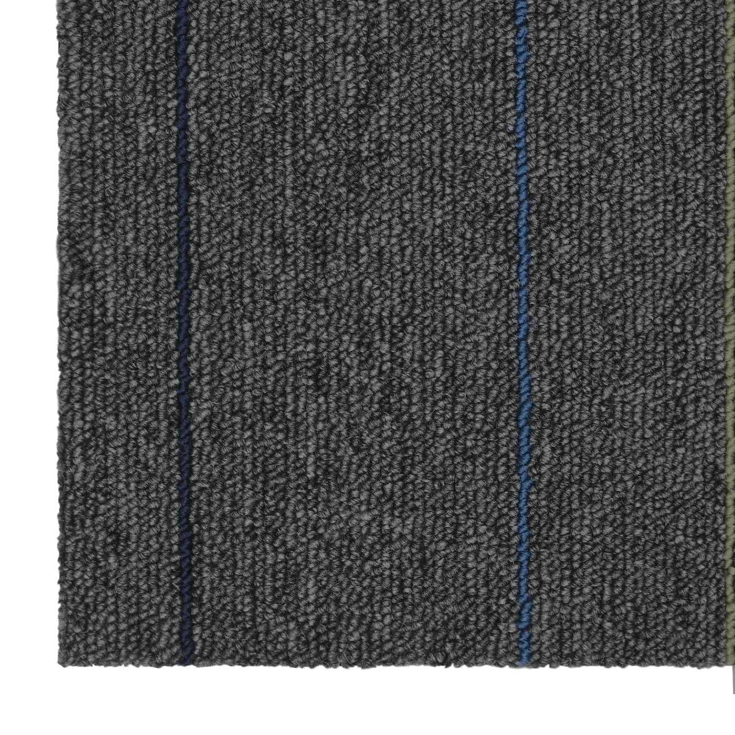 Teppichfliese Mittelgrau mit Streifen 50 x 50 cm 36 stk.