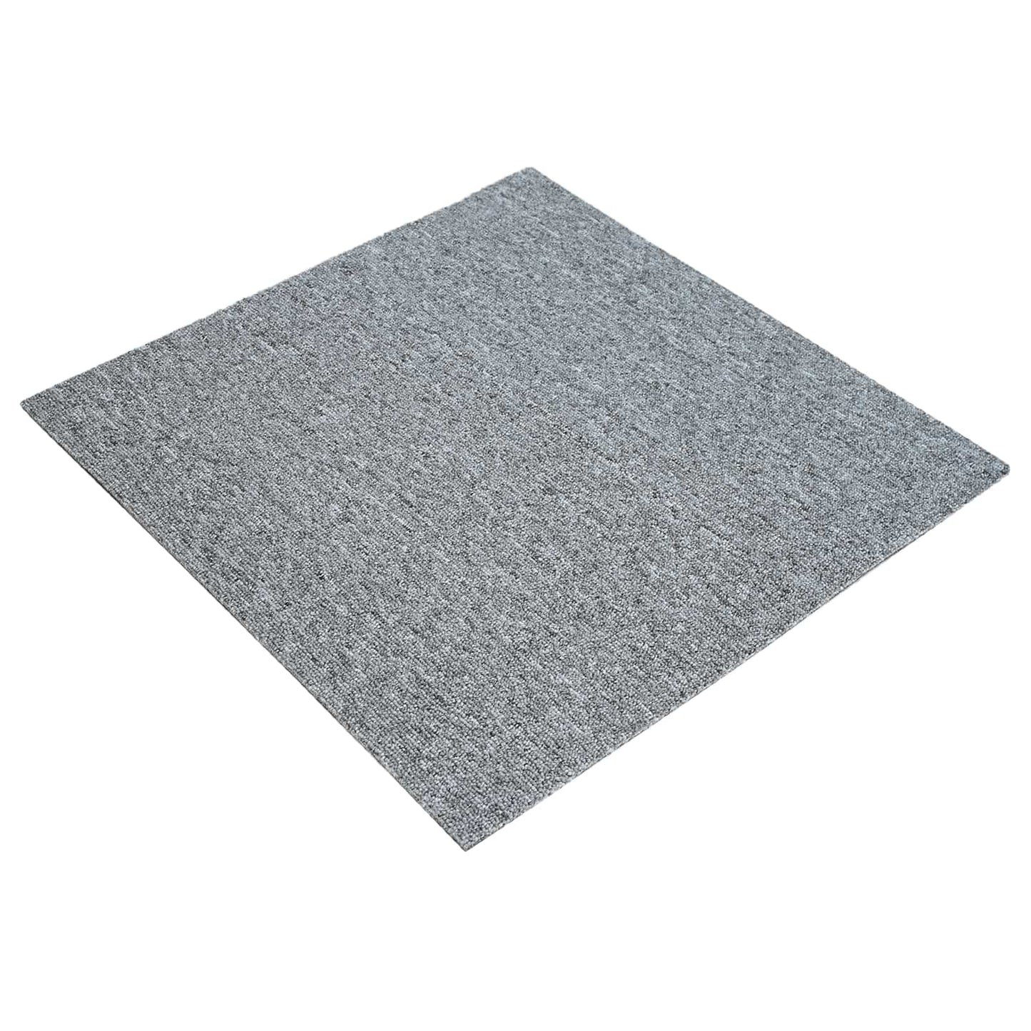 Teppichfliese Hellgrau 50 x 50 cm 36 stk. PP und Bitumen