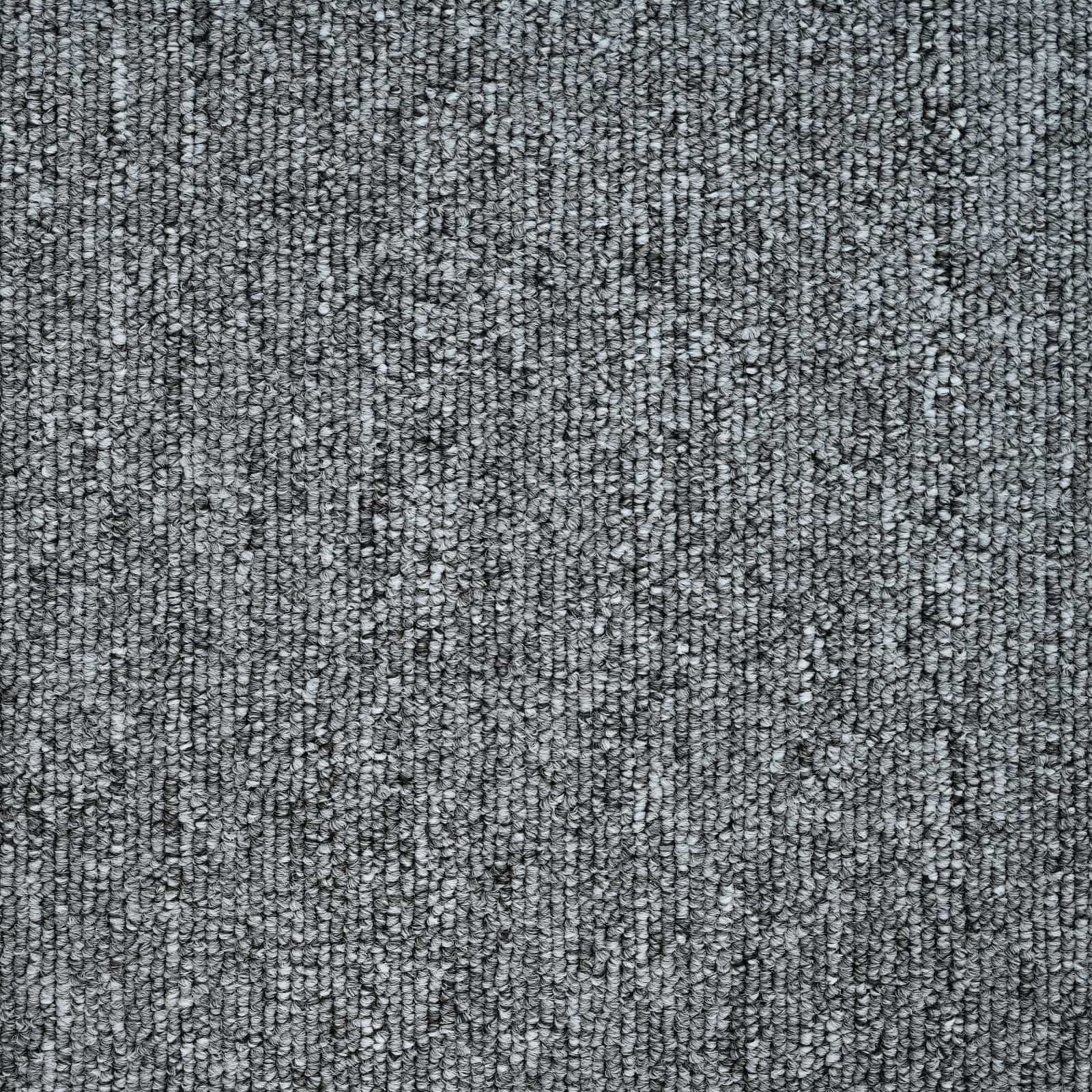 Teppichfliese Hellgrau 50 x 50 cm 36 stk. PP und Bitumen