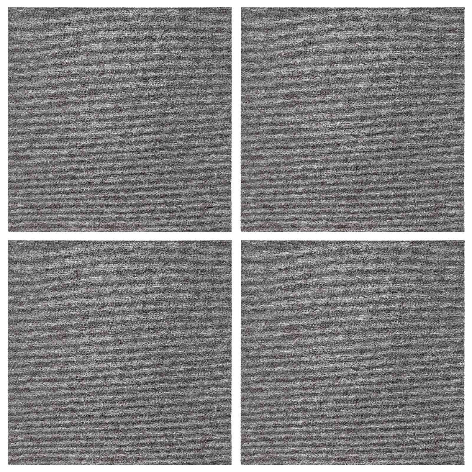 Teppichfliese Braun 50 x 50 cm 4 Stk. PP und Bitumen