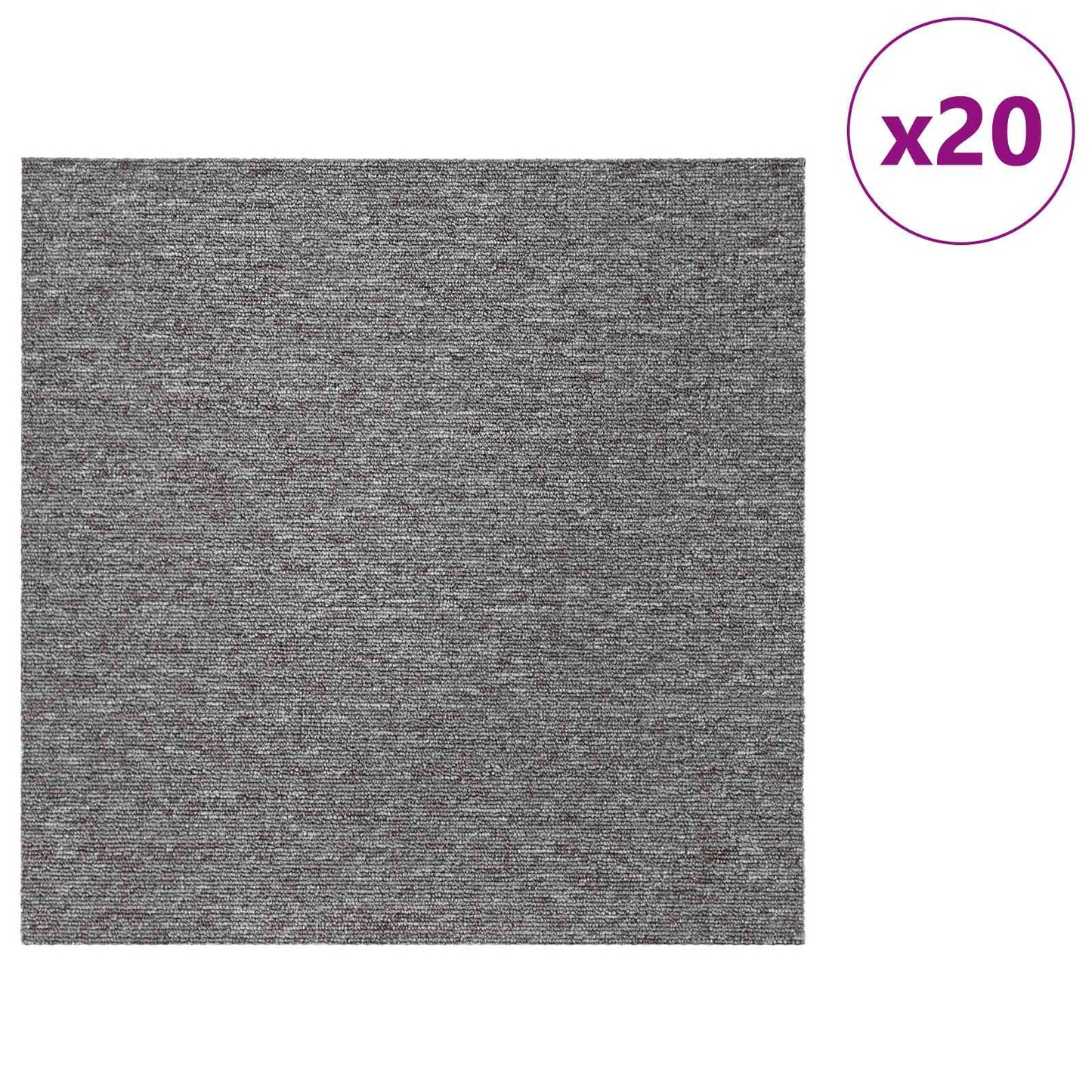 Teppichfliese Braun 50 x 50 cm 20 stk. PP und Bitumen