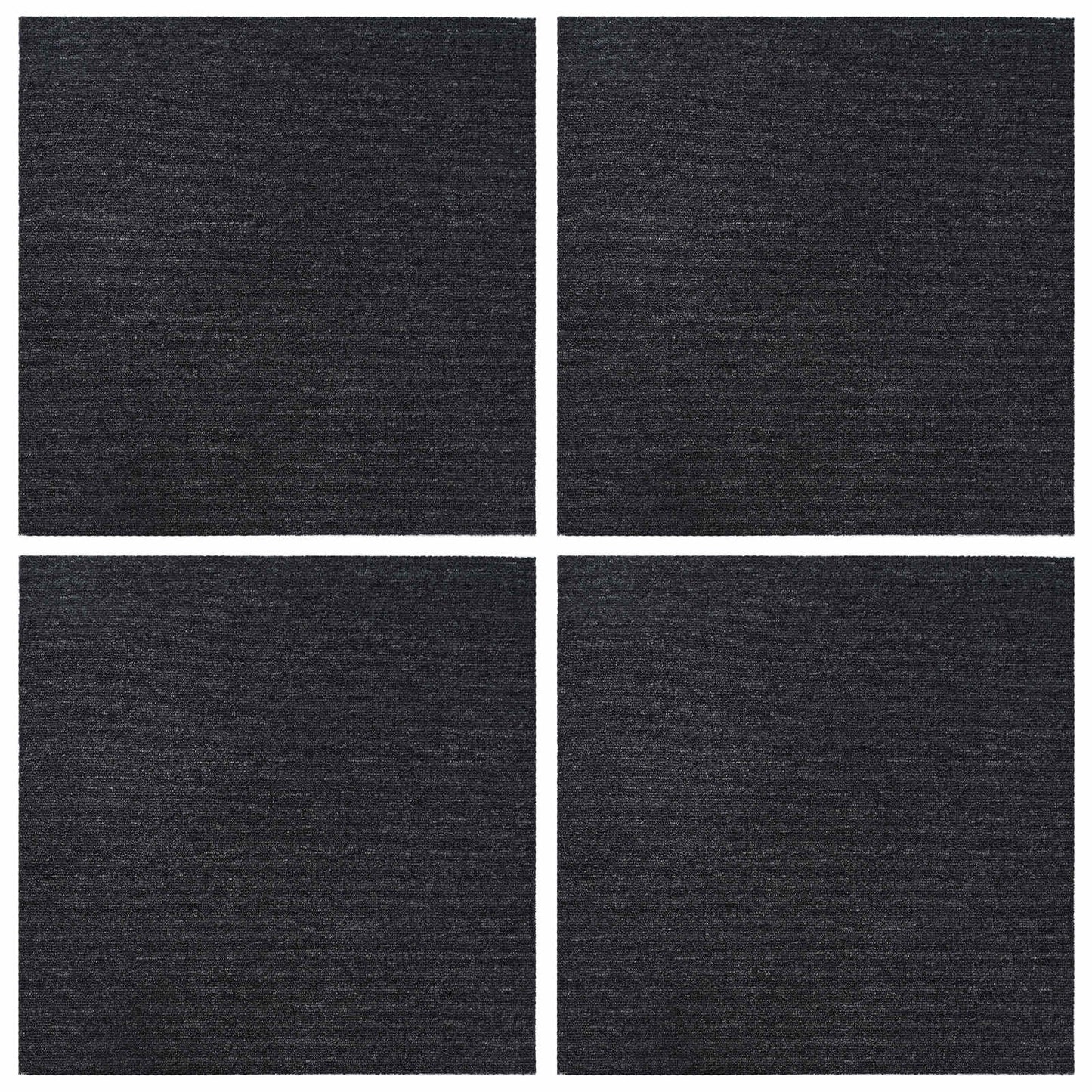 Teppichfliese Dunkelgrau 50 x 50 cm 4 stk. PP und Bitumen