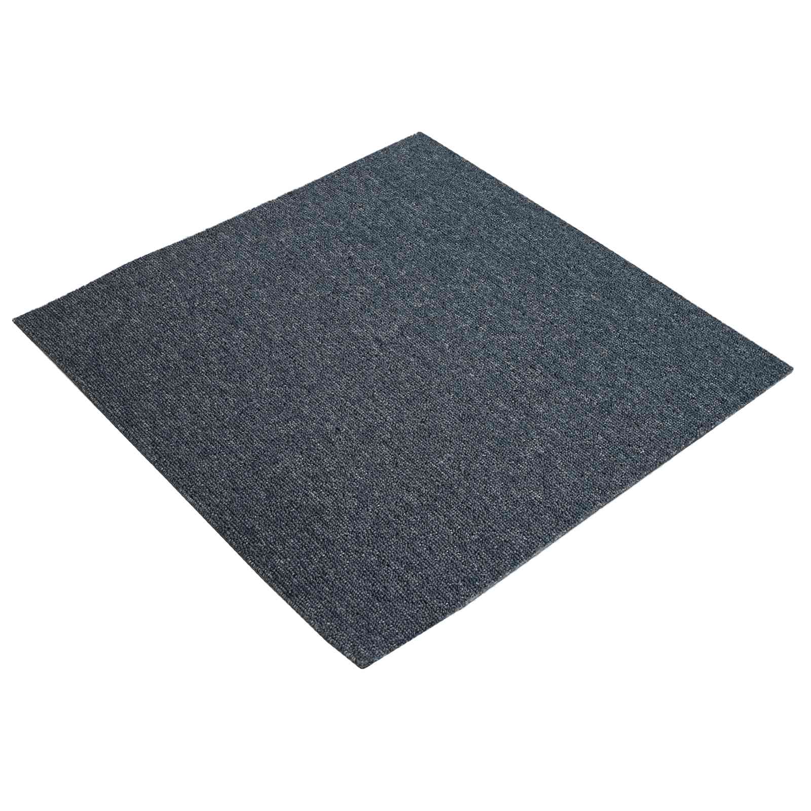 Teppichfliese Blaugrau 50 x 50 cm 36 stk. PP und Bitumen