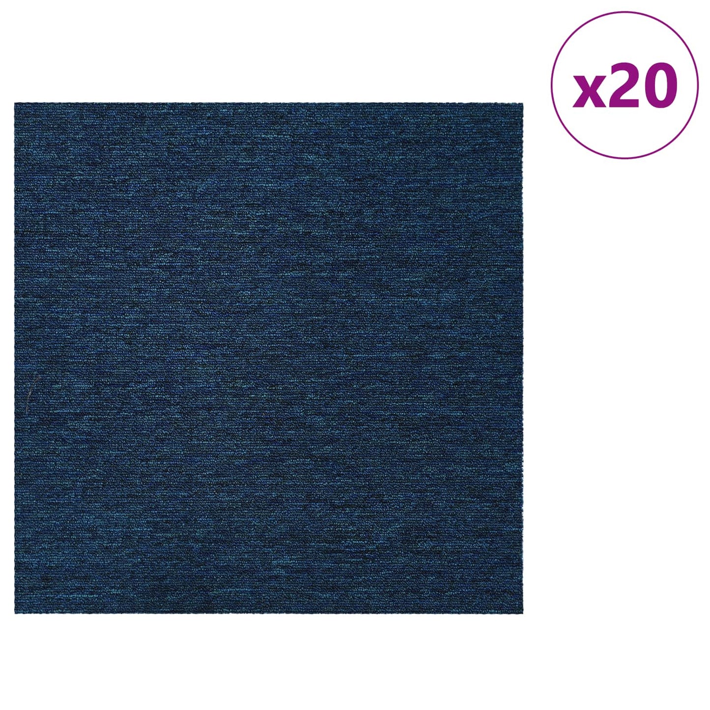 Teppichfliese Blau 50 x 50 cm 20 stk. PP und Bitumen