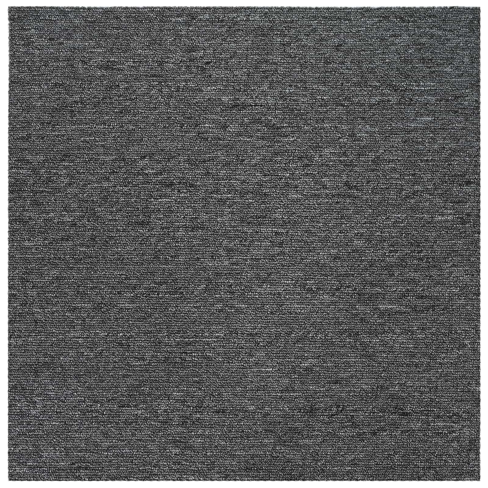 Teppichfliese Mittelgrau 50 x 50 cm 20 stk. PP und Bitumen