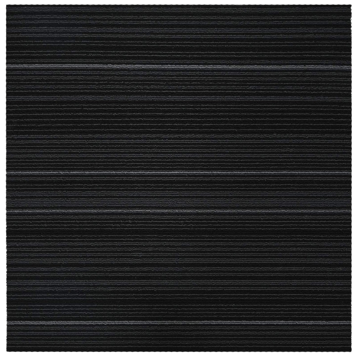Teppichfliese Gestreift Dunkelgrau 50 x 50 cm 20 stk.