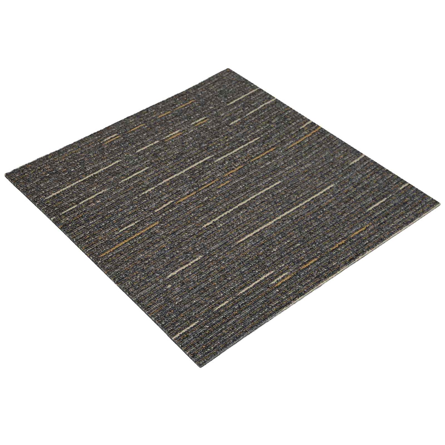 Teppichfliese Gestreift Hellbraun 50 x 50 cm 20 stk.