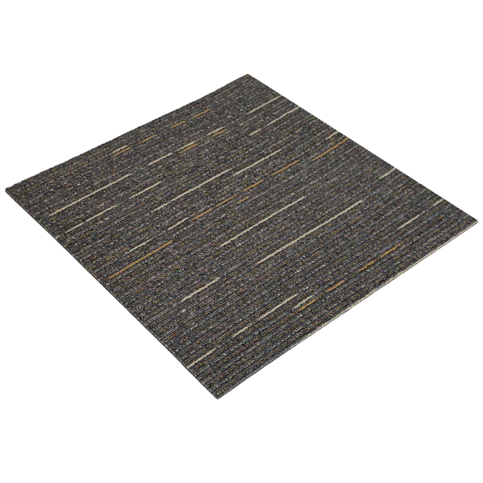Teppichfliese Gestreift Hellbraun 50 x 50 cm 20 stk.