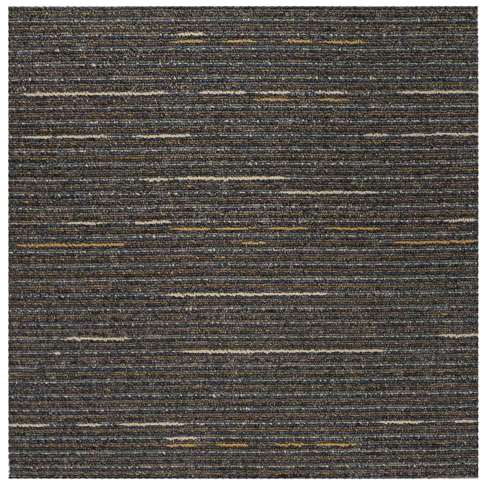 Teppichfliese Gestreift Hellbraun 50 x 50 cm 20 stk.