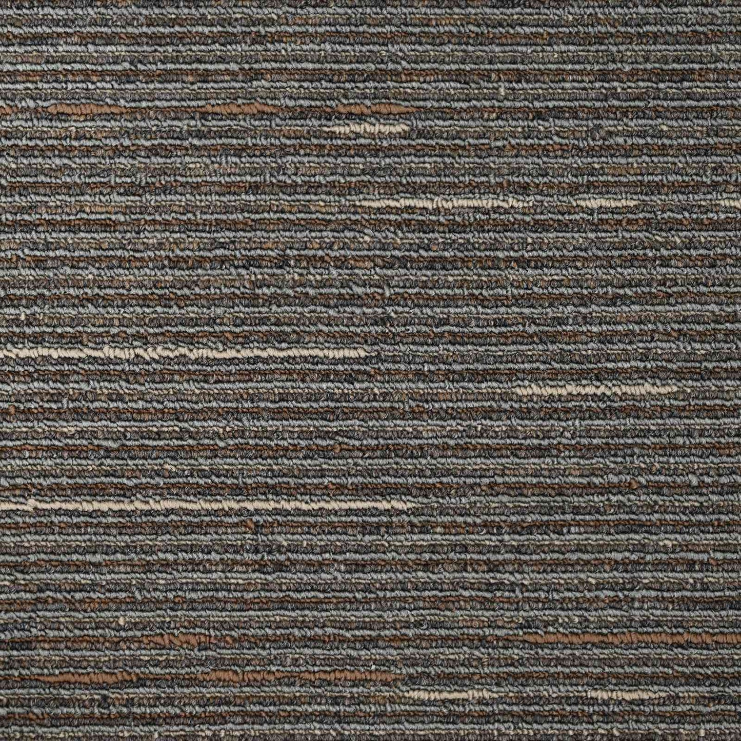 Teppichfliese Gestreift Dunkelbraun 50 x 50 cm 20 Stk.